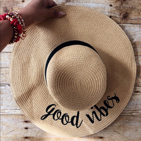 Good Vibes Floppy Sun Hat - Picture 3 of 3